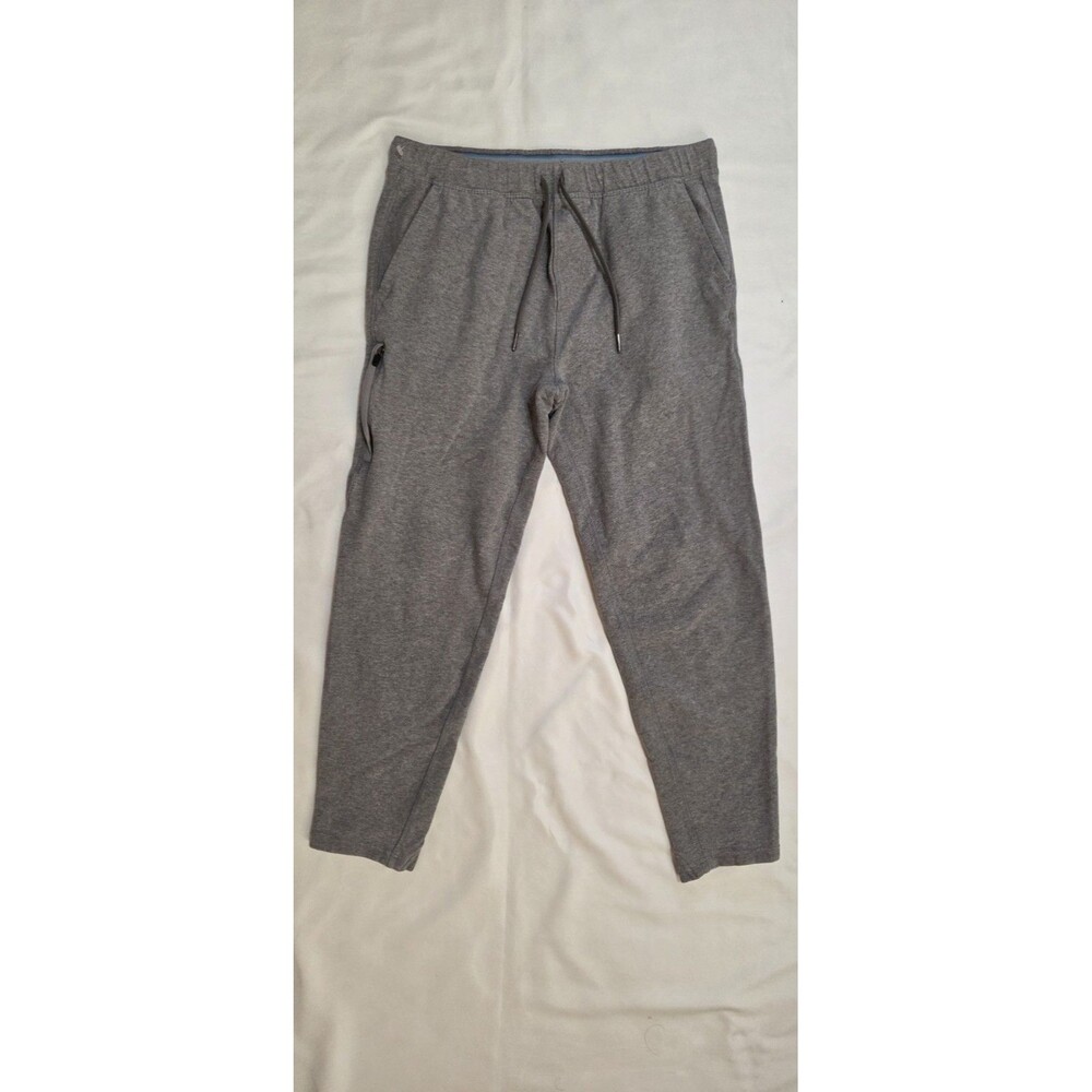 Mack Weldon Pants Mens Large M Gray Ace Joggers Zip Pocket Tapered Stretch